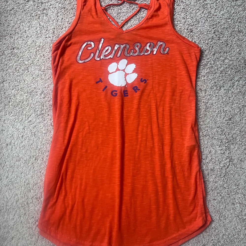 Women's Orange Clemson Tigers Swim Coverup